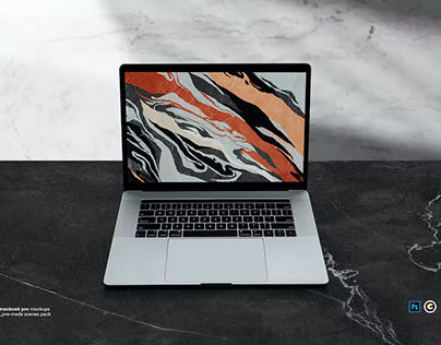 Macbook Laptop Display Web App Mock-Up