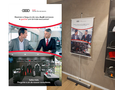 Banner PVC de pós vendas para concessionária Audi no RJ