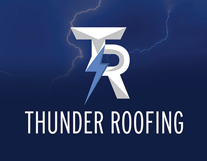 Thunder Roofing Branding