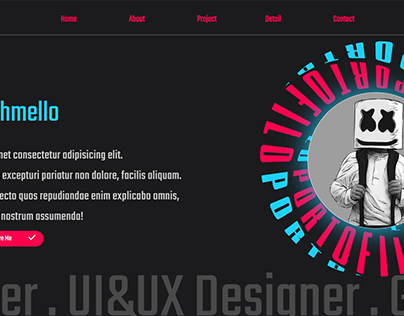 Portofilo Website Model Design.