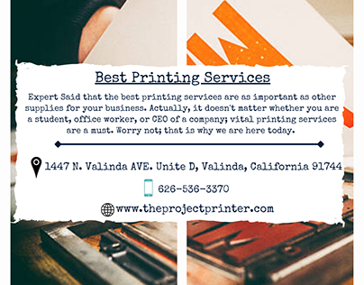 Contact Us for the Best Printing Services in the CA