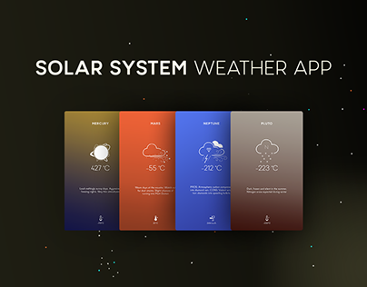 Solar System Weather App | UI Concept