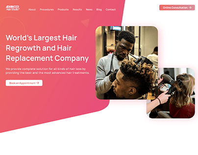 Website Redesign: Advanced Hair Studio