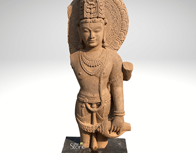 Ancient Vishnu Statue 3.5ft