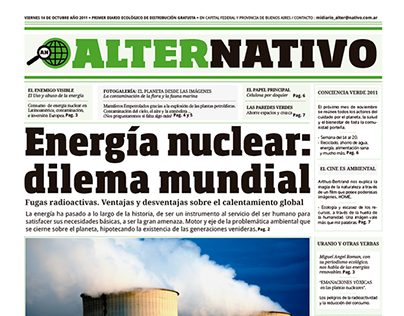 NEWSPAPER DESIGN - Ecology #Alternativo