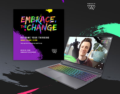 Embrace the Change - virtual event graphics