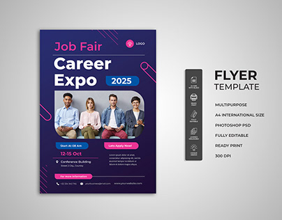 Project thumbnail - Job Fair Expo Flyer