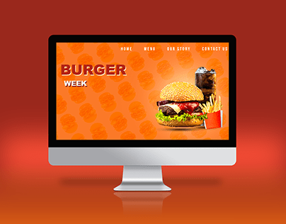 Burger website design