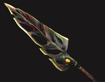 Hand painted Monstera sword
