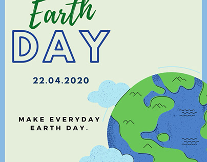Earth day Interact Club social media post