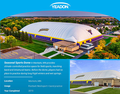 Design and Digital Marketing Intern with Yeadon Domes