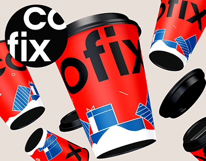 Cofix concept Christmas coffee cup