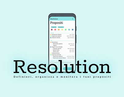 Resolution - L'app per i buoni propositi