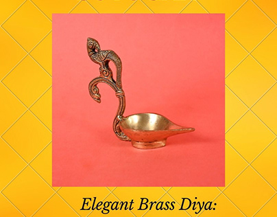 Elegant Brass Diya: Symbol of Spiritual Radiance