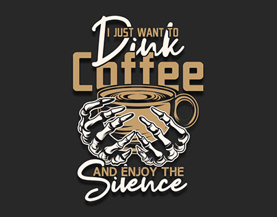 Coffee love winter t-shirt design.