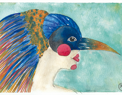 Illustration "Mulher Pássaro"(Bird Woman)