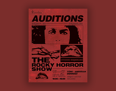 Rocky Horror Show - Auditions Poster Design