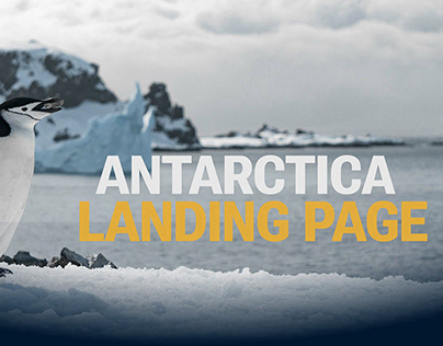 Landing page travel tour Antarctica