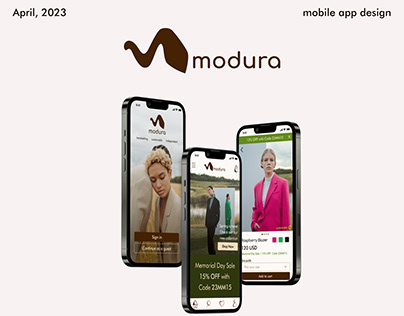 MODURA mobile app design