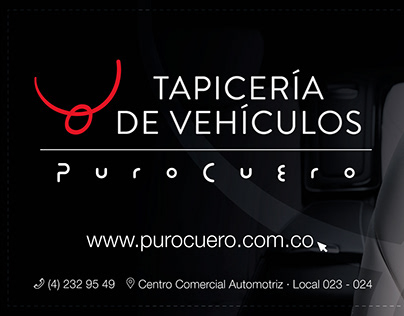 Diseño piezas para camión y local Puro Cuero Tapiceria