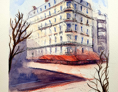 Paris - Watercolor Painting