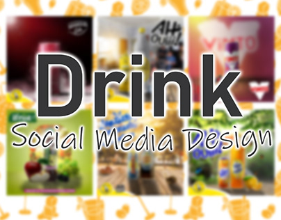 Drink social media design