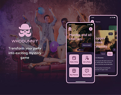Whodunnit - mystery party game mobile app