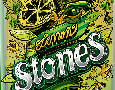 Re diseño etiqueta Lemon Stones by kartess