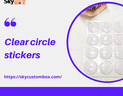 Buy Clear Vinyl Circle Sticker at Affordable Price