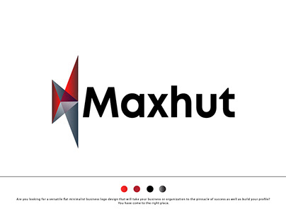 Maxhut Modern Logo Design - Brand Identity