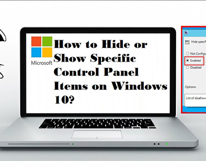 How to Hide Specific Control Panel Items on Windows 10?