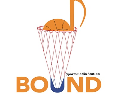 My logo creation for basketball and music: Bounds logo