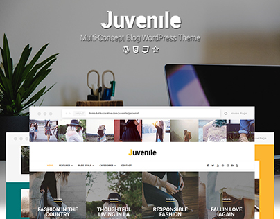 Juvenile - Multi-Concept Blog WordPress Theme
