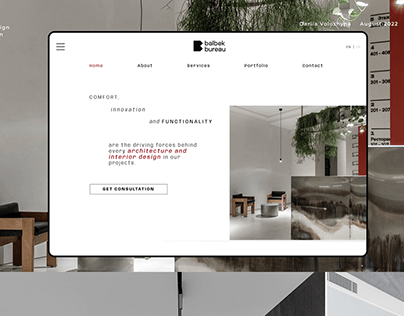 Balbek Bureau | website redesign_interior design studio