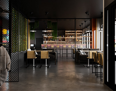 Loft Cafe design-Russian Federation,Saint petersburg