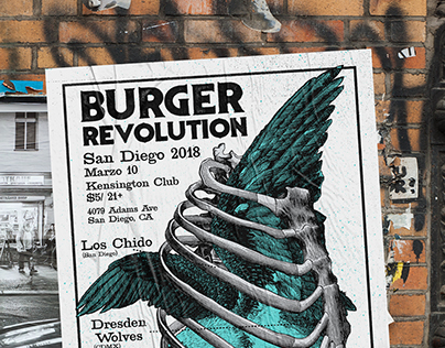 Gig Poster: Burger Revolution San Diego CA