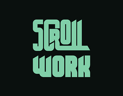 Scroll work logo design