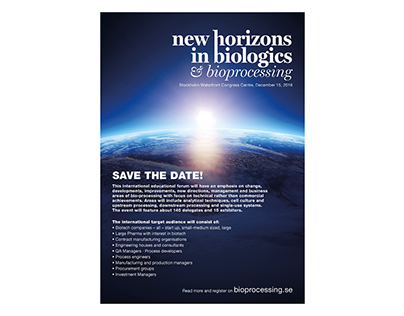 New Horizons in Biologics – Annonser och program