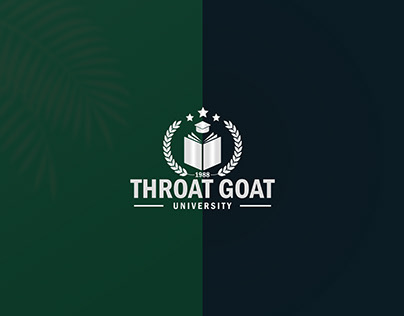 Throat Goat University Logo Design
