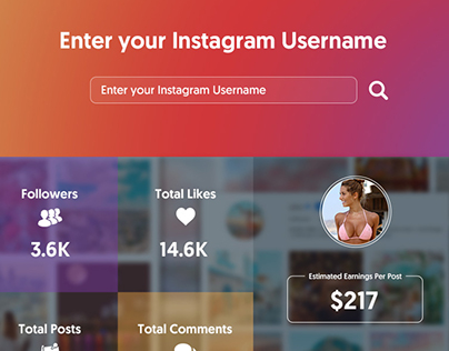 Instagram Sponsored Post Money Calculator