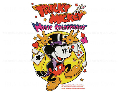 Tricky Mickey Mouse Magic Colorforms SVG File