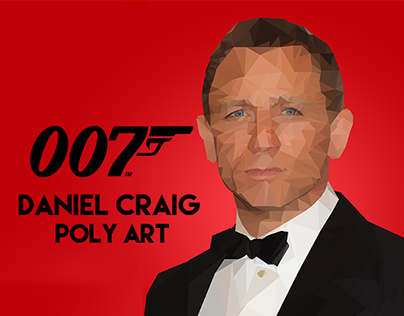 Daniel Craig "James Bond" - Poly Art