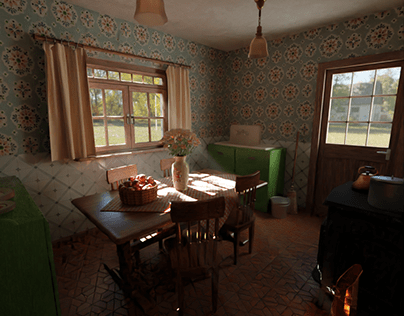 Early 20th Century Kitchen - Environment Study