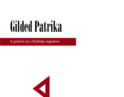 Glided Patrika Desktop Organiser