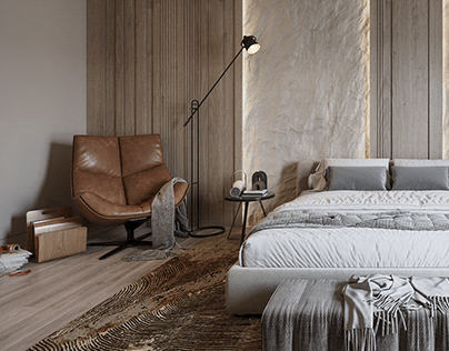 Modern Master Bedroom | Private Villa - UAE