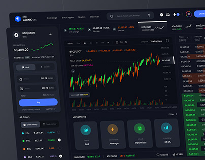 Trading Platform Design 📈 (Dark Mode)