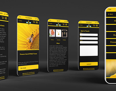 BEE AWARE Mobile App and responsive website