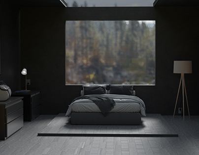 Bedroom in the forest