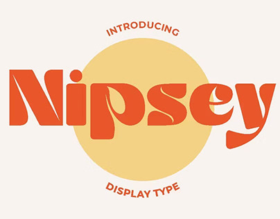 Nipsey - Display Font