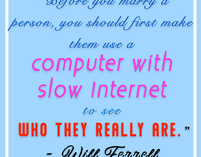 Will Ferrell Quote Typography